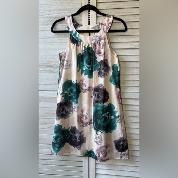 H&M Pink and Cream Sleeveless Floral Dress. Lined. Size 6. Great Condition - Picture 2 of 13